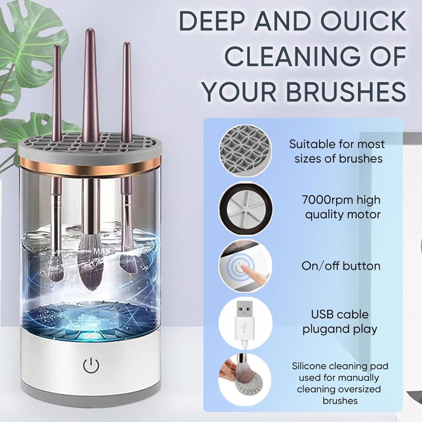 Makeup Brush Cleaner Machine